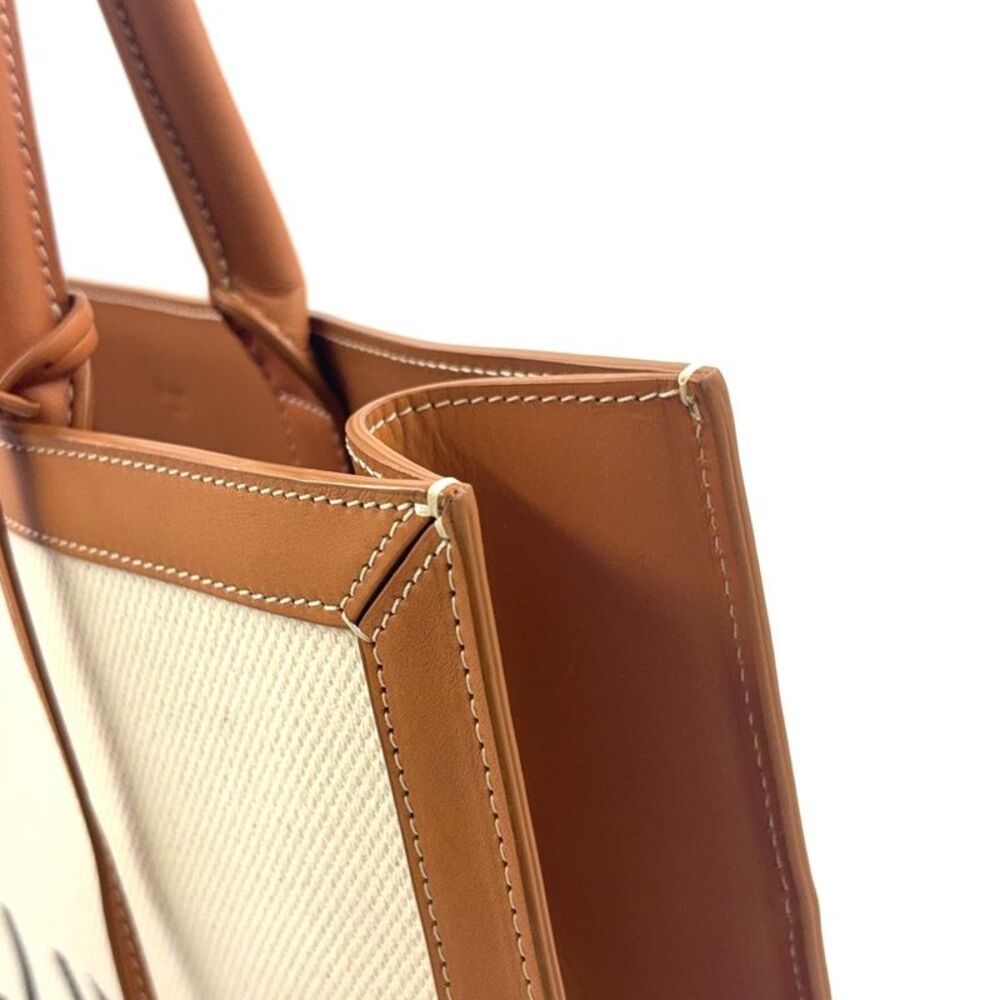 Celine Leather Cotton Tote Bag - Picture 7 of 10